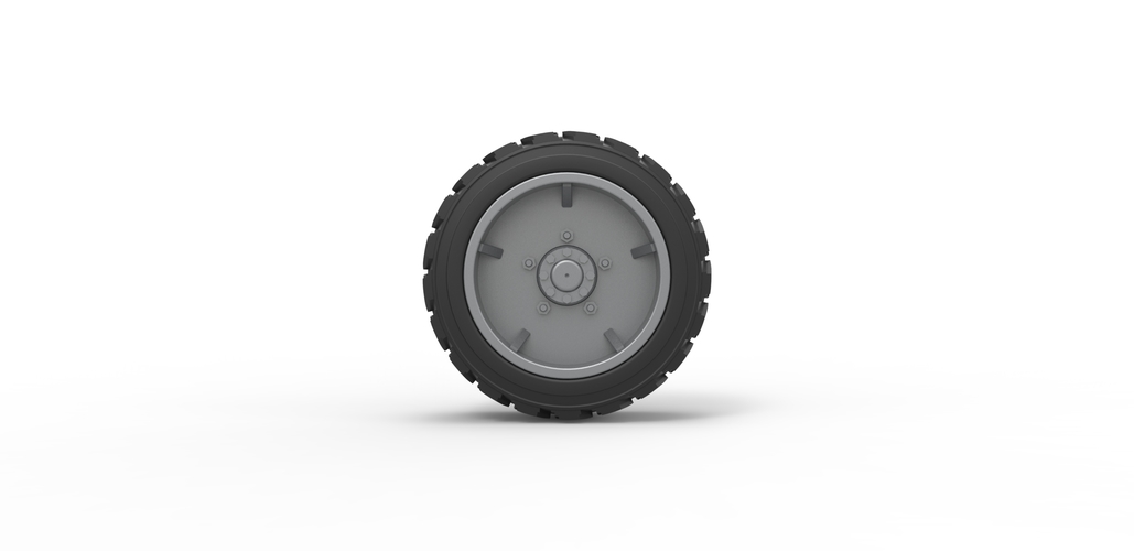Diecast Heavy equipment wheel 2 Scale 1:25 3D Print 485894