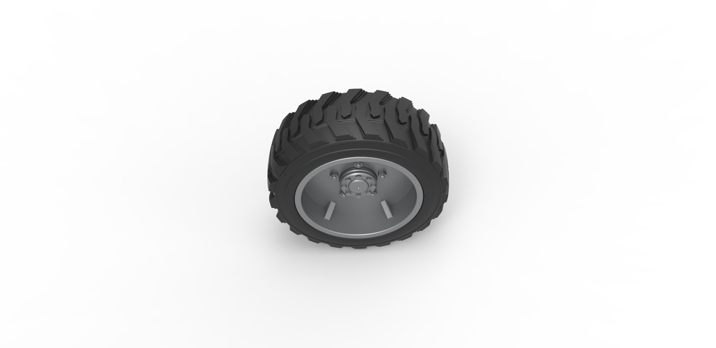 Diecast Heavy equipment wheel 2 Scale 1:25 3D Print 485895