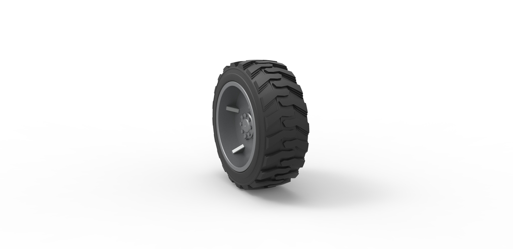 Diecast Heavy equipment wheel 2 Scale 1:25 3D Print 485897