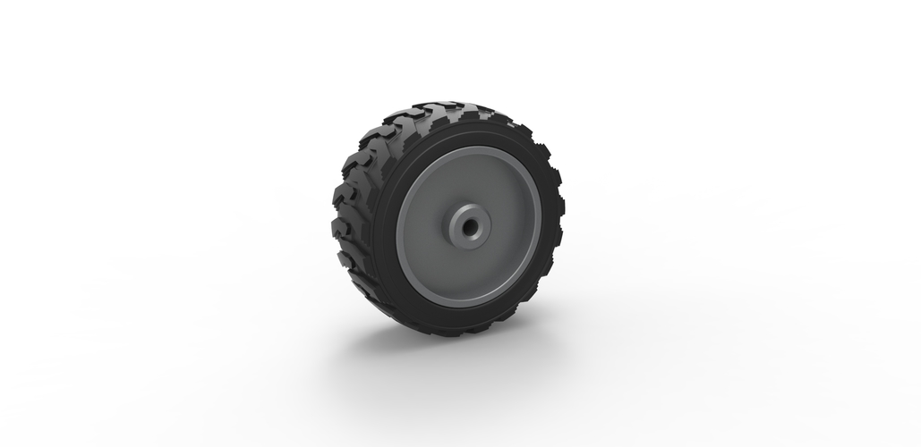 Diecast Heavy equipment wheel 2 Scale 1:25 3D Print 485898