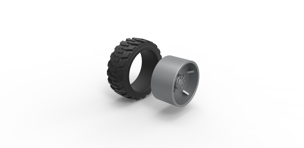 Diecast Heavy equipment wheel 2 Scale 1:25 3D Print 485899