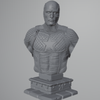 Small Captain America Secret Empire Bust 3D Printing 485904