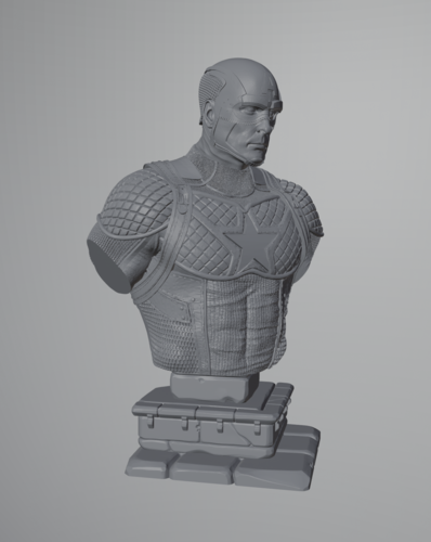 Captain America Secret Empire Bust 3D Print 485905