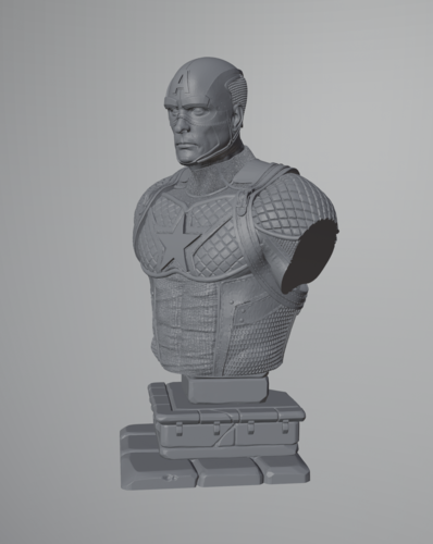 Captain America Secret Empire Bust 3D Print 485907