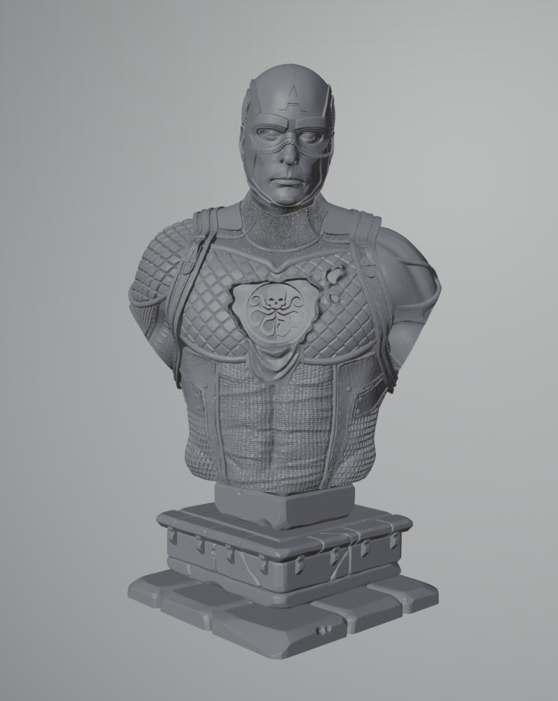 Captain America Hydra Bust