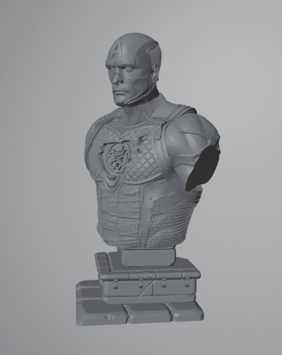 Captain America Hydra Bust 3D Print 485912