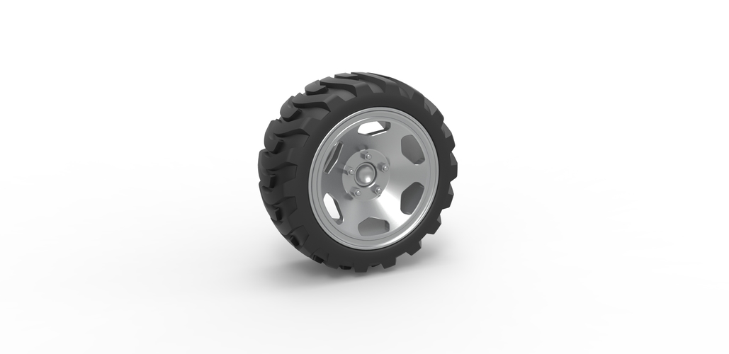 Diecast Demolition derby rear wheel Scale 1:25 3D Print 485962