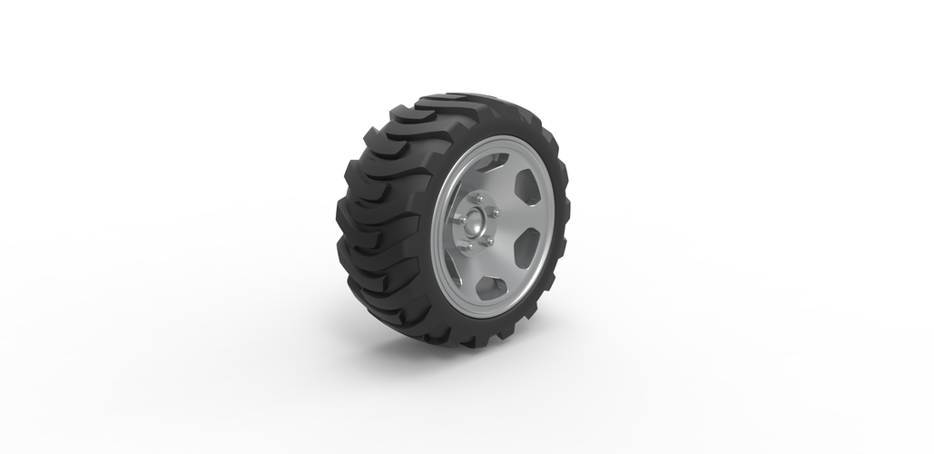 Diecast Demolition derby rear wheel Scale 1:25 3D Print 485963
