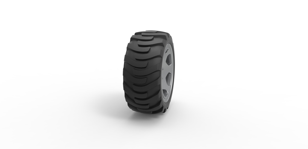 Diecast Demolition derby rear wheel Scale 1:25 3D Print 485964