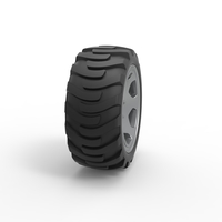 Diecast Demolition derby rear wheel Scale 1:25 - Thumbnail 3