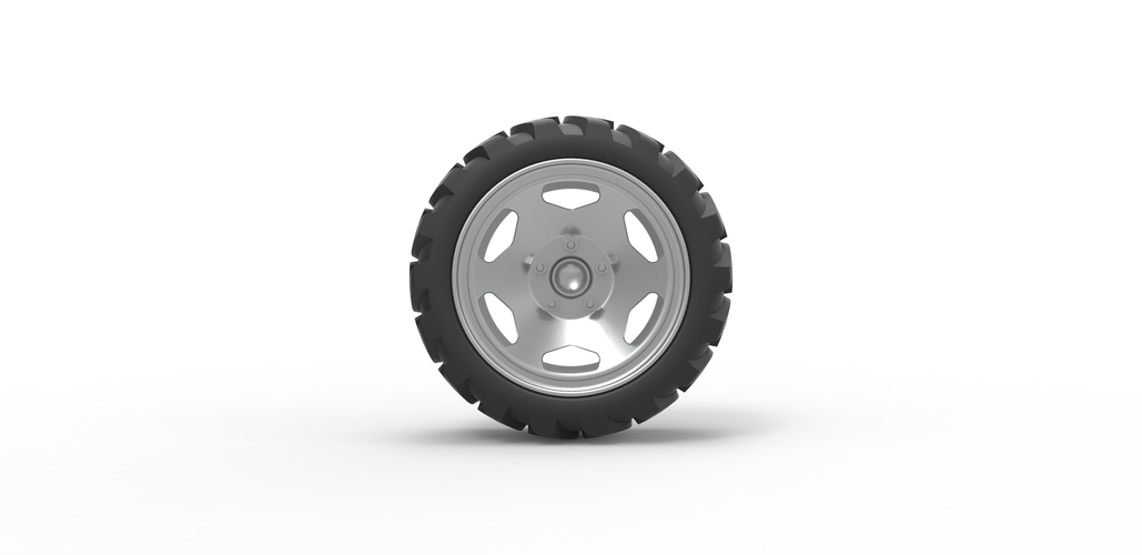 Diecast Demolition derby rear wheel Scale 1:25 3D Print 485966