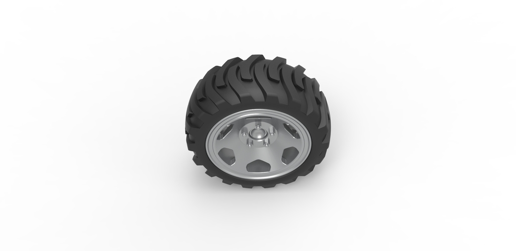 Diecast Demolition derby rear wheel Scale 1:25 3D Print 485967