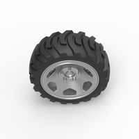 Diecast Demolition derby rear wheel Scale 1:25 - Thumbnail 6