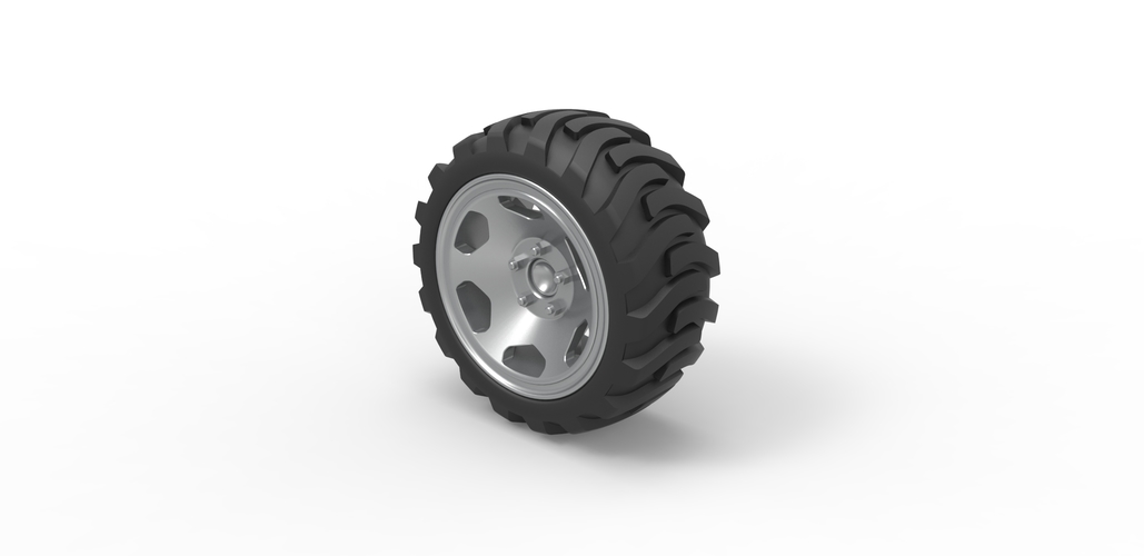 Diecast Demolition derby rear wheel Scale 1:25 3D Print 485968