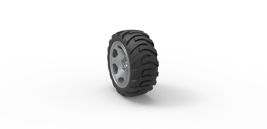 Diecast Demolition derby rear wheel Scale 1:25 3D Print 485969