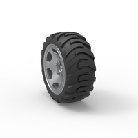 Diecast Demolition derby rear wheel Scale 1:25 - Thumbnail 8