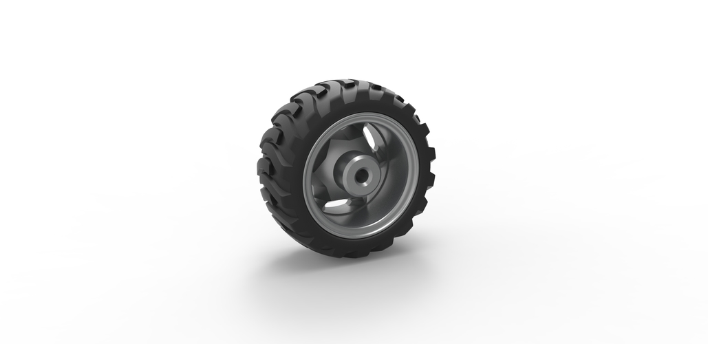 Diecast Demolition derby rear wheel Scale 1:25 3D Print 485970