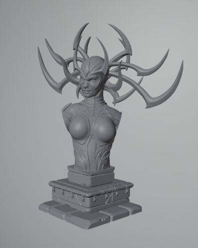 Hela Bust 3D Print 485977