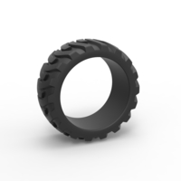 Diecast Demolition derby rear tire Scale 1:25 - Thumbnail 1