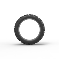 Diecast Demolition derby rear tire Scale 1:25 - Thumbnail 5