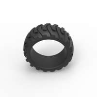 Diecast Demolition derby rear tire Scale 1:25 - Thumbnail 6