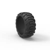 Diecast Demolition derby rear tire Scale 1:25 - Thumbnail 8