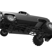 Diecast old school pulling truck 2wd Scale 1:25 - Thumbnail 2