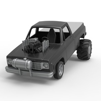 Diecast old school pulling truck 2wd Scale 1:25 - Thumbnail 3