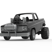 Diecast old school pulling truck 2wd Scale 1:25 - Thumbnail 4