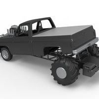 Diecast old school pulling truck 2wd Scale 1:25 - Thumbnail 10