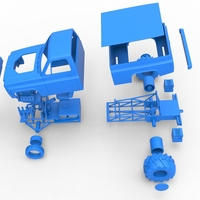 Diecast old school pulling truck 2wd Scale 1:25 - Thumbnail 19