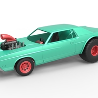 Diecast Pulling truck 2wd with Car shell Scale 1:25 - Thumbnail 1