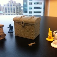 Small Tresure Chest Dice Case 3D Printing 48605