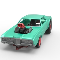 Diecast Pulling truck 2wd with Car shell Scale 1:25 - Thumbnail 3