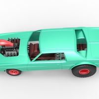 Diecast Pulling truck 2wd with Car shell Scale 1:25 - Thumbnail 8