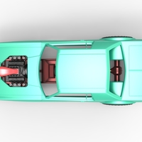 Diecast Pulling truck 2wd with Car shell Scale 1:25 - Thumbnail 9