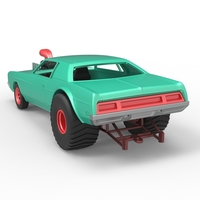 Diecast Pulling truck 2wd with Car shell Scale 1:25 - Thumbnail 11