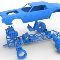 Diecast Pulling truck 2wd with Car shell Scale 1:25 - Thumbnail 14