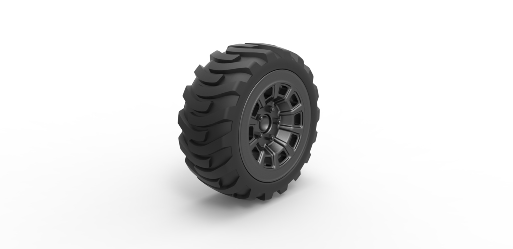 Diecast Demolition derby rear wheel 2 Scale 1:25 3D Print 486088