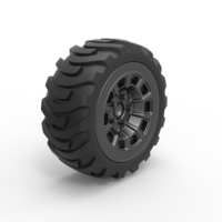 Diecast Demolition derby rear wheel 2 Scale 1:25 - Thumbnail 2