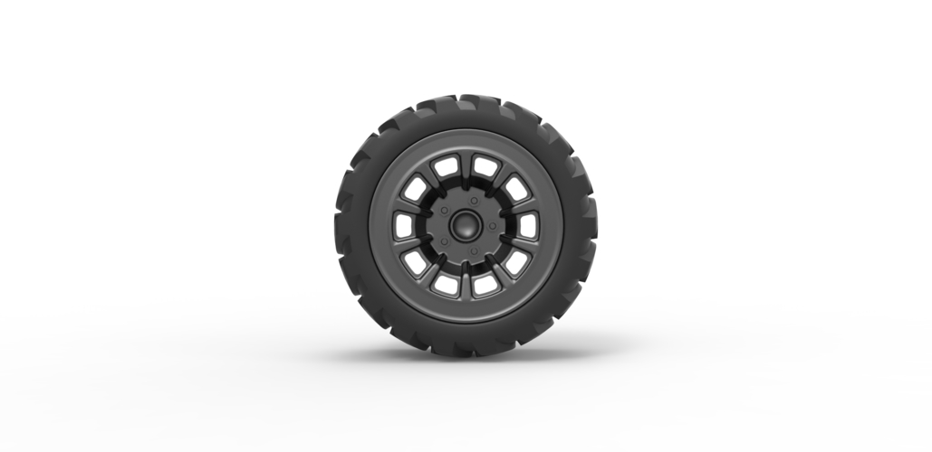 Diecast Demolition derby rear wheel 2 Scale 1:25 3D Print 486091