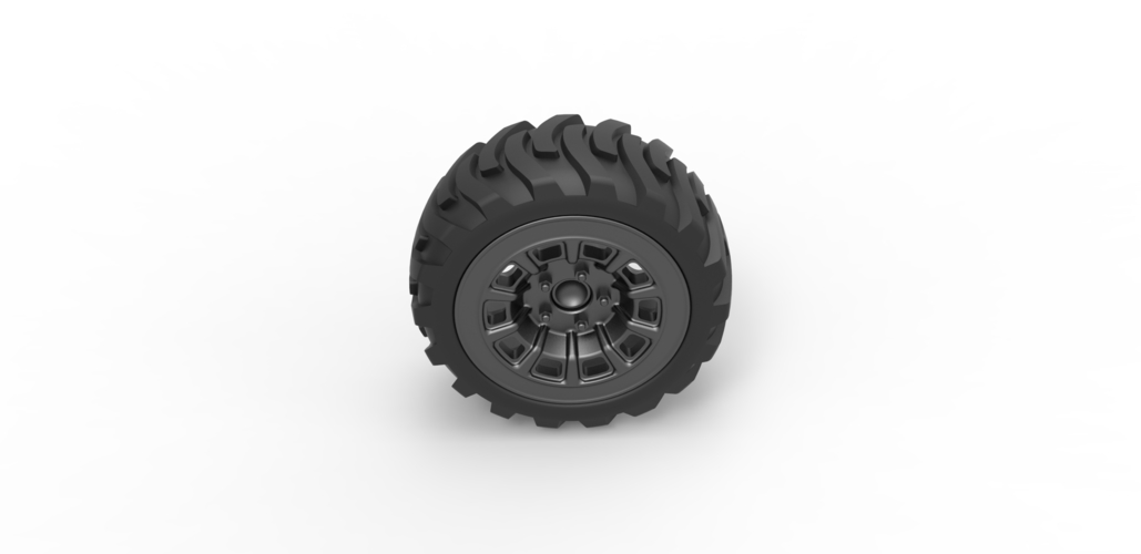 Diecast Demolition derby rear wheel 2 Scale 1:25 3D Print 486092