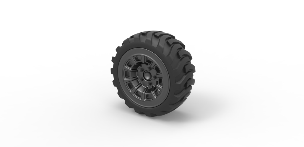 Diecast Demolition derby rear wheel 2 Scale 1:25 3D Print 486093
