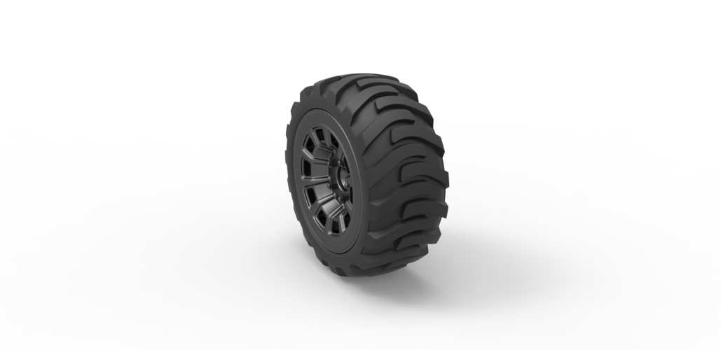 Diecast Demolition derby rear wheel 2 Scale 1:25 3D Print 486094