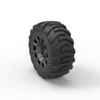 Diecast Demolition derby rear wheel 2 Scale 1:25 - Thumbnail 8