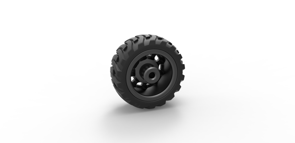 Diecast Demolition derby rear wheel 2 Scale 1:25 3D Print 486095