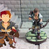 Small Fennwyn of Autumnwood, Wood Elf Archer 3D Printing 48612