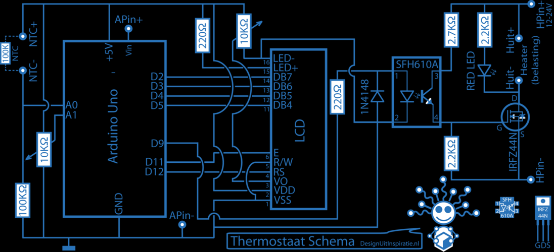 Thermostat Arduino 3D Print 486127