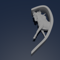 Horse in hearth shape wedding cake decoration - Thumbnail 7