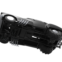 Diecast old school pulling truck 2wd with Car shell 1:25 - Thumbnail 3